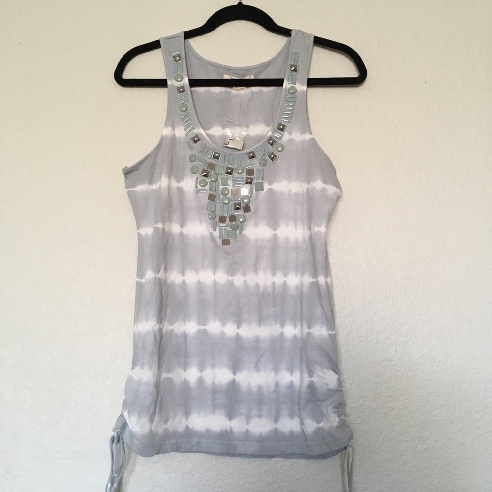 XXI Tie Dye Embellished Tank Top